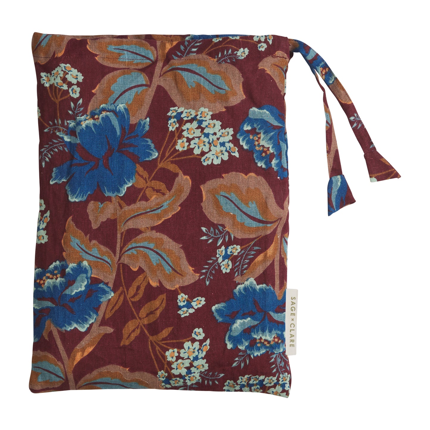 Margot Linen Quilt Cover - Mahogany