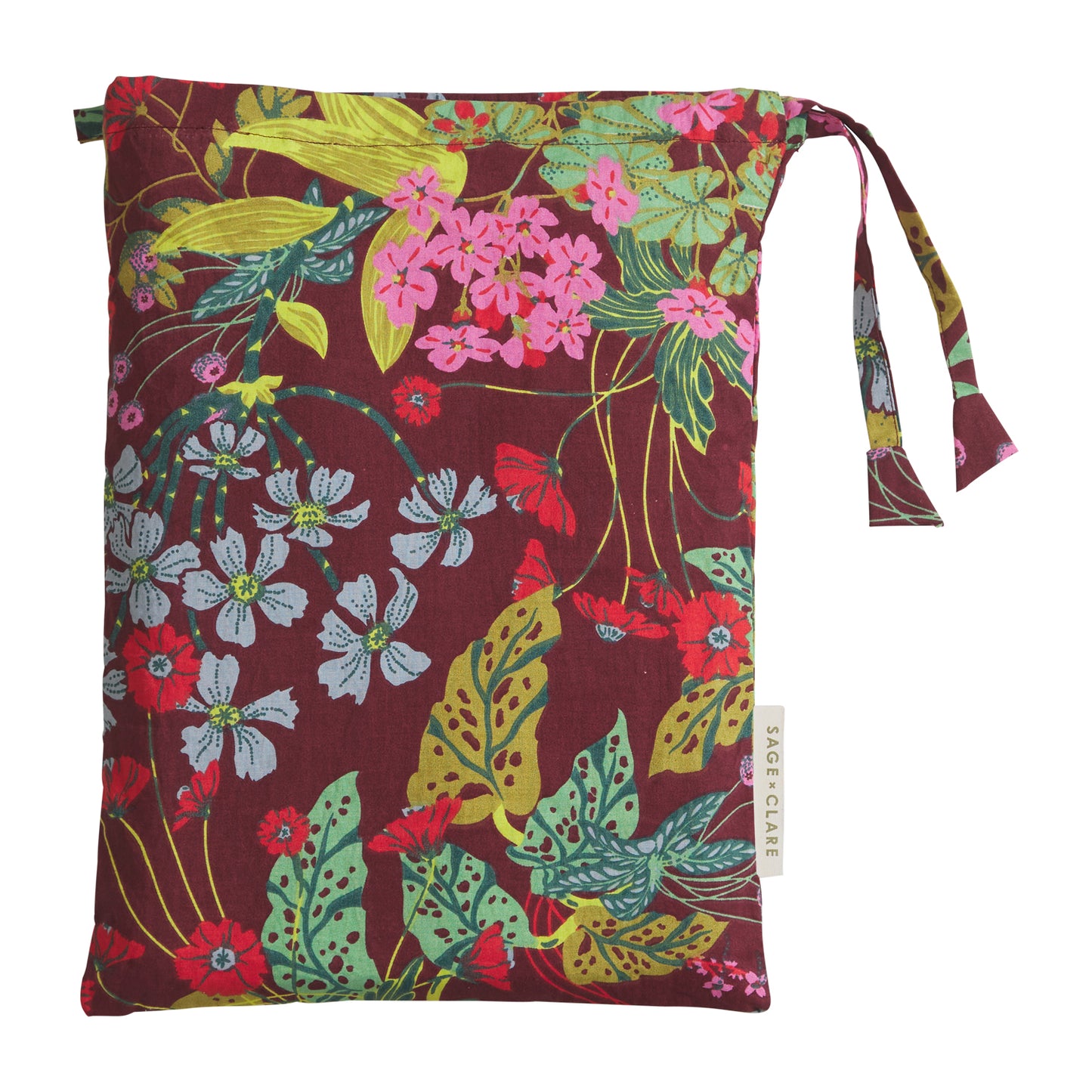 Genevieve Cotton Quilt Cover - Mahogany