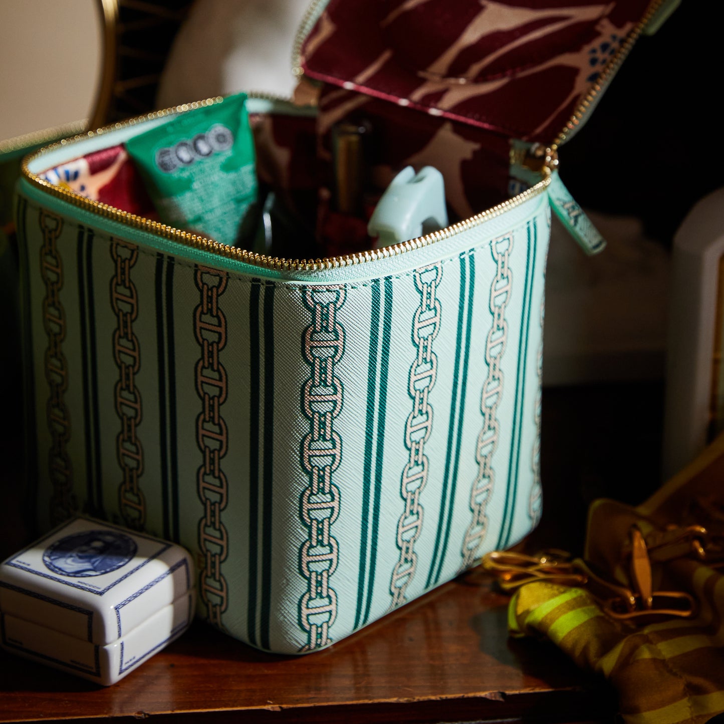 Acadia Cosmetic Case - Jade