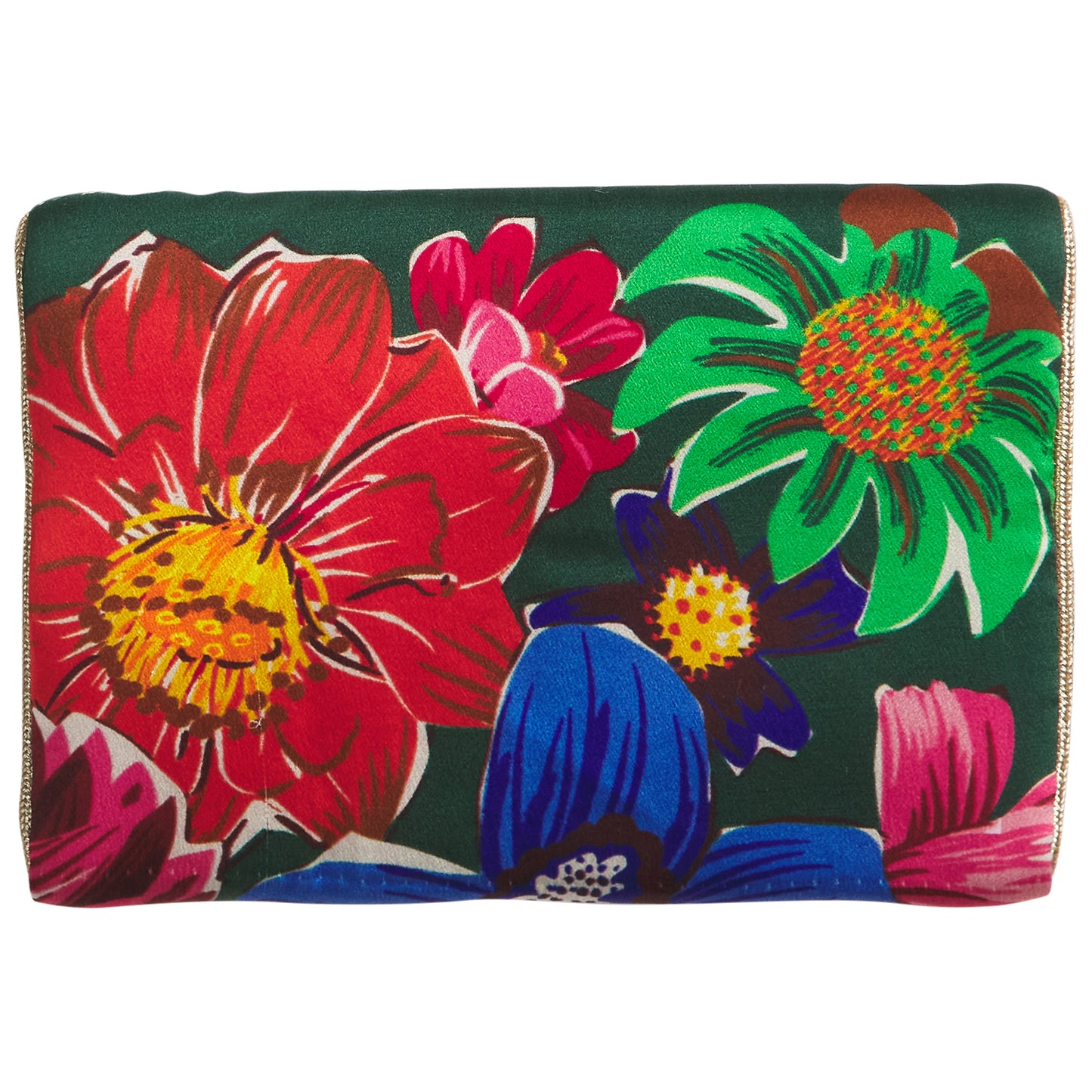 Ines Silk Pouch - Verdant