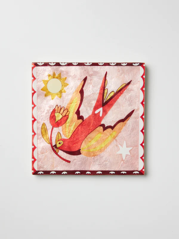 Gardienne Pink Bird Wall Art