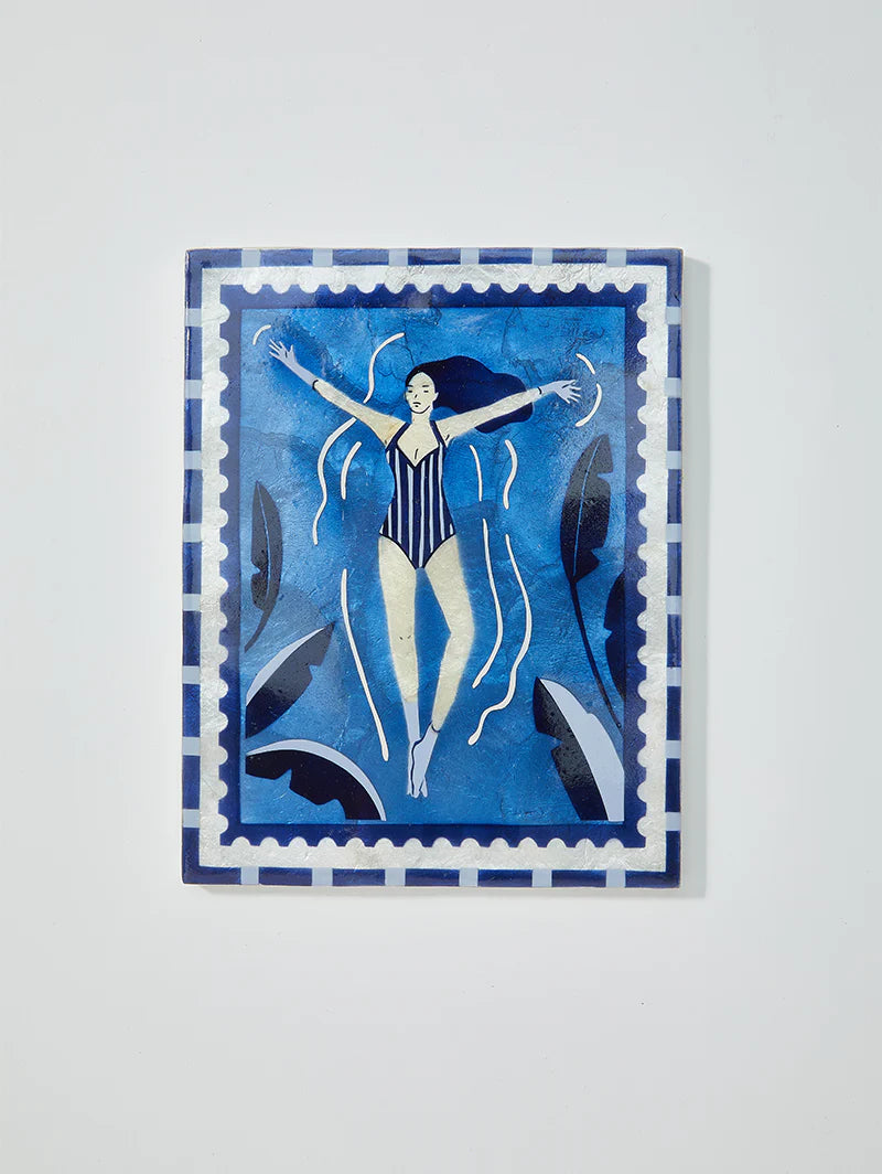 Resort Float Blue Wall Art