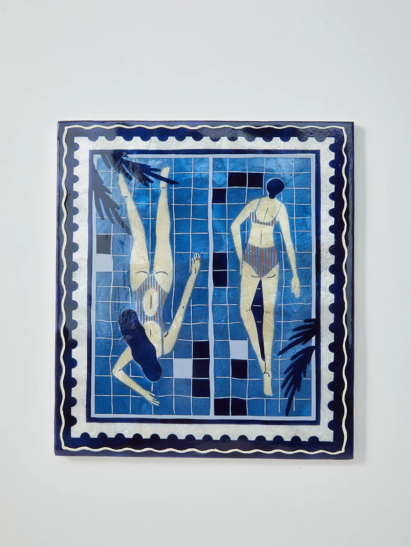 Resort Laps Blue Wall Art