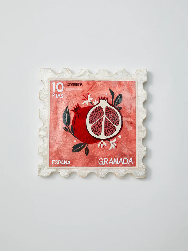 Pomegranate Stamp Wall Art