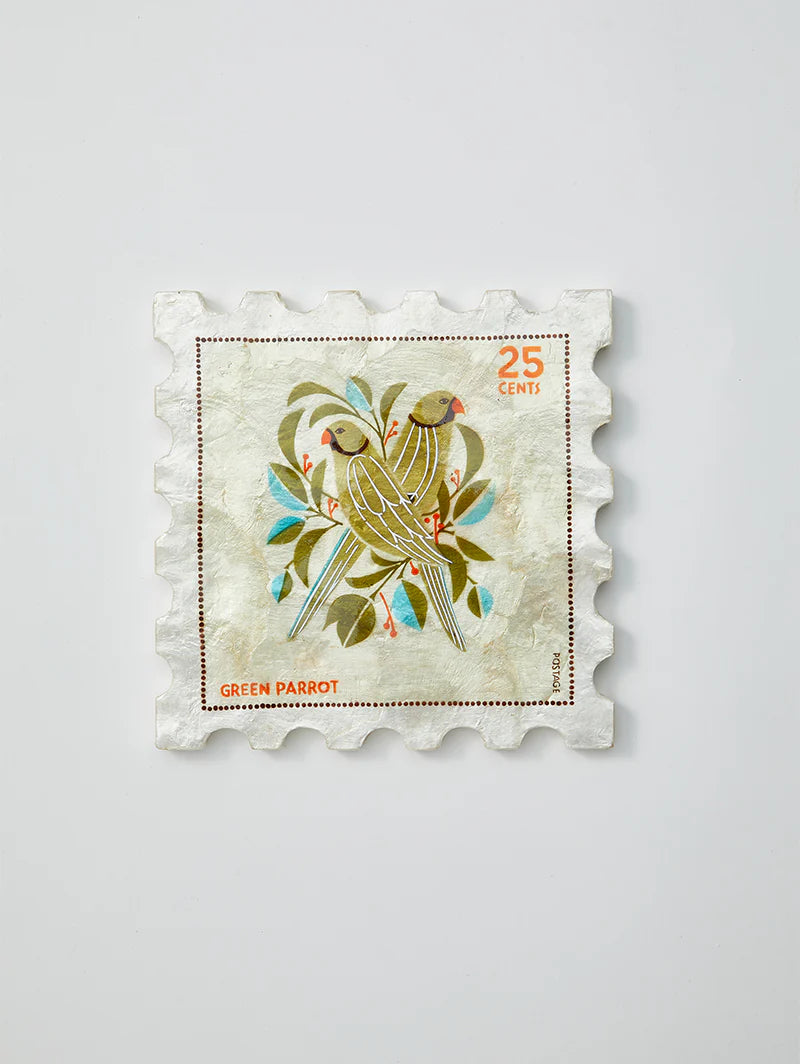 Parrot Stamp Wall Art