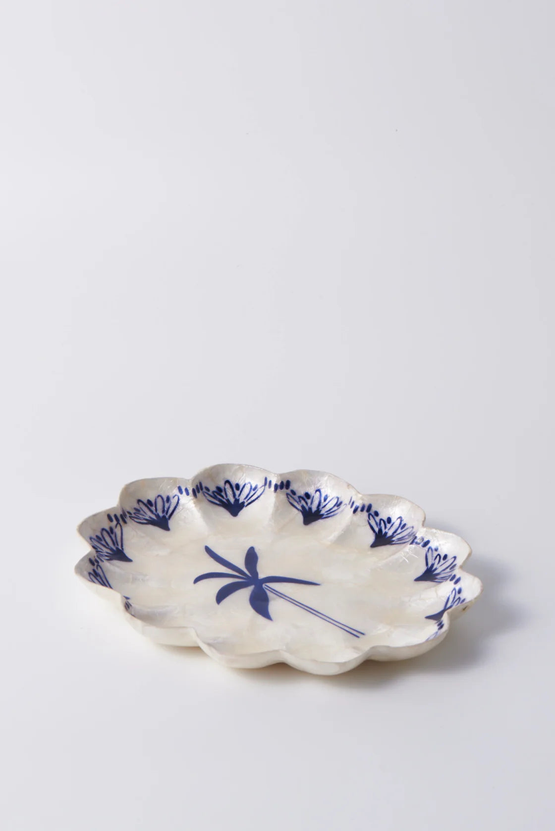 Atlantic Palm Plate Blue