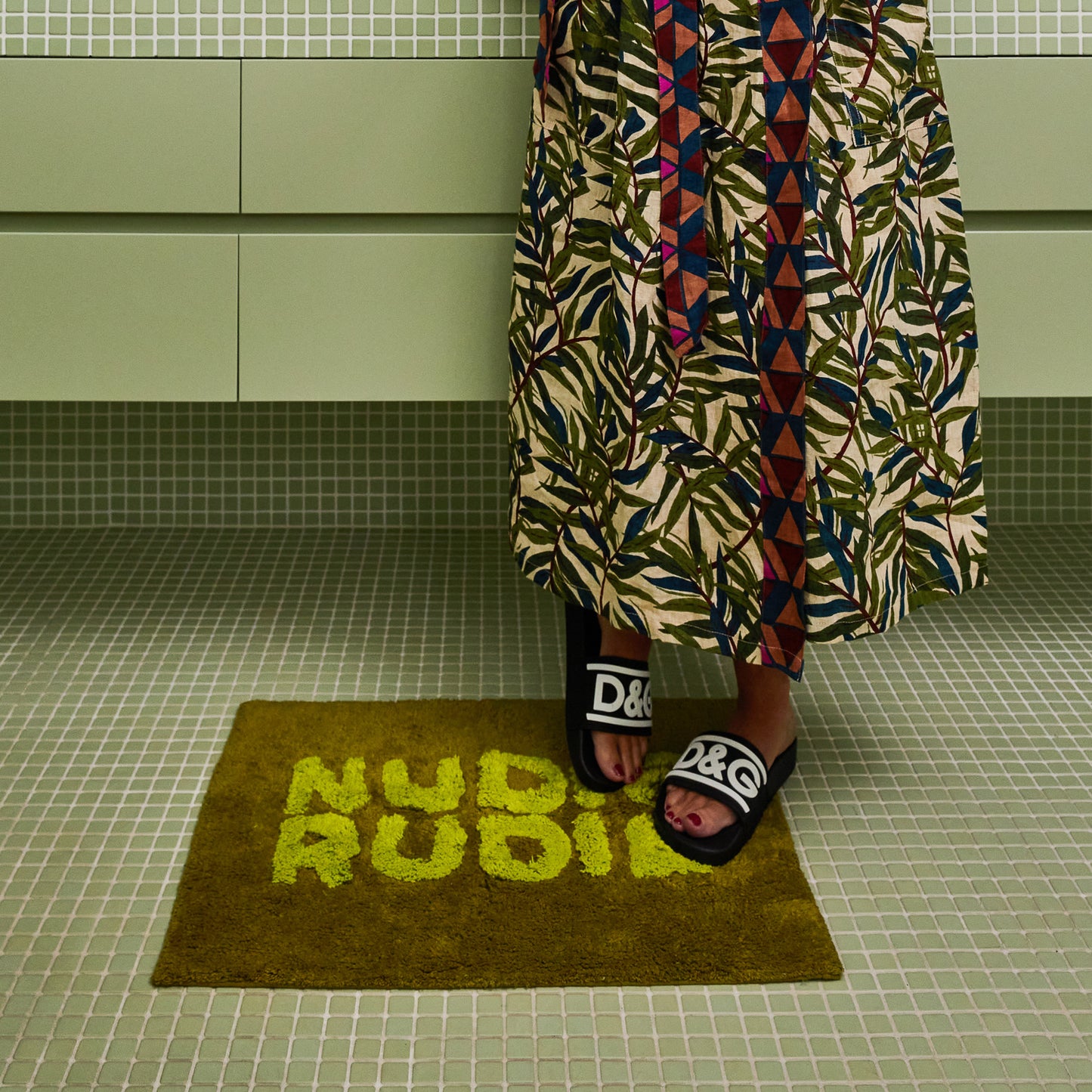 Tula Nudie Bath Mat Mini Artichoke