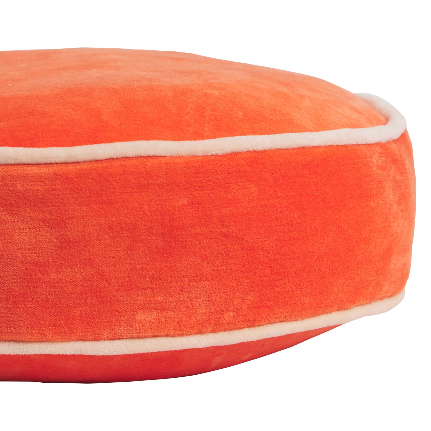 Castilo Round Velvet Cushion - Aperol