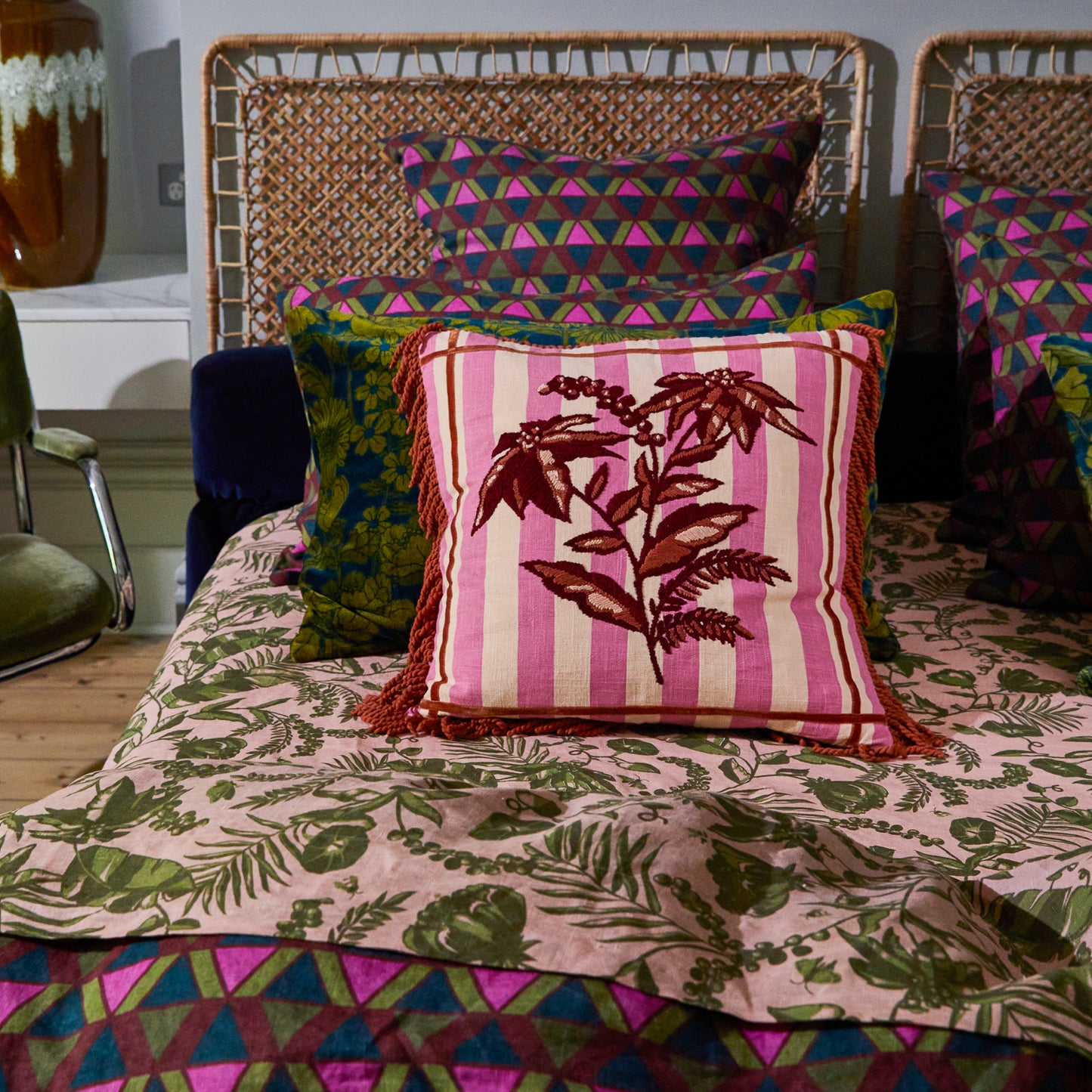 Basilio Embroidered Cushion