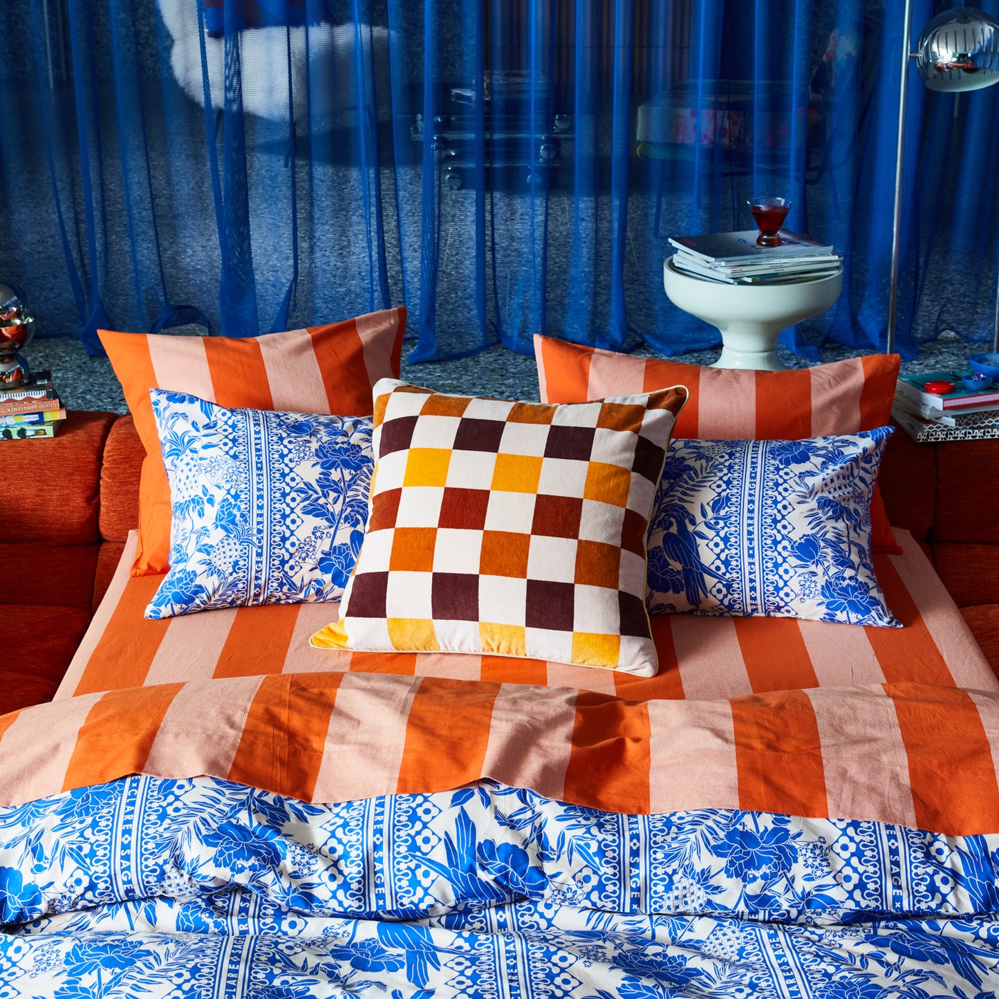 Blanca Cotton Fitted Sheet Aperol