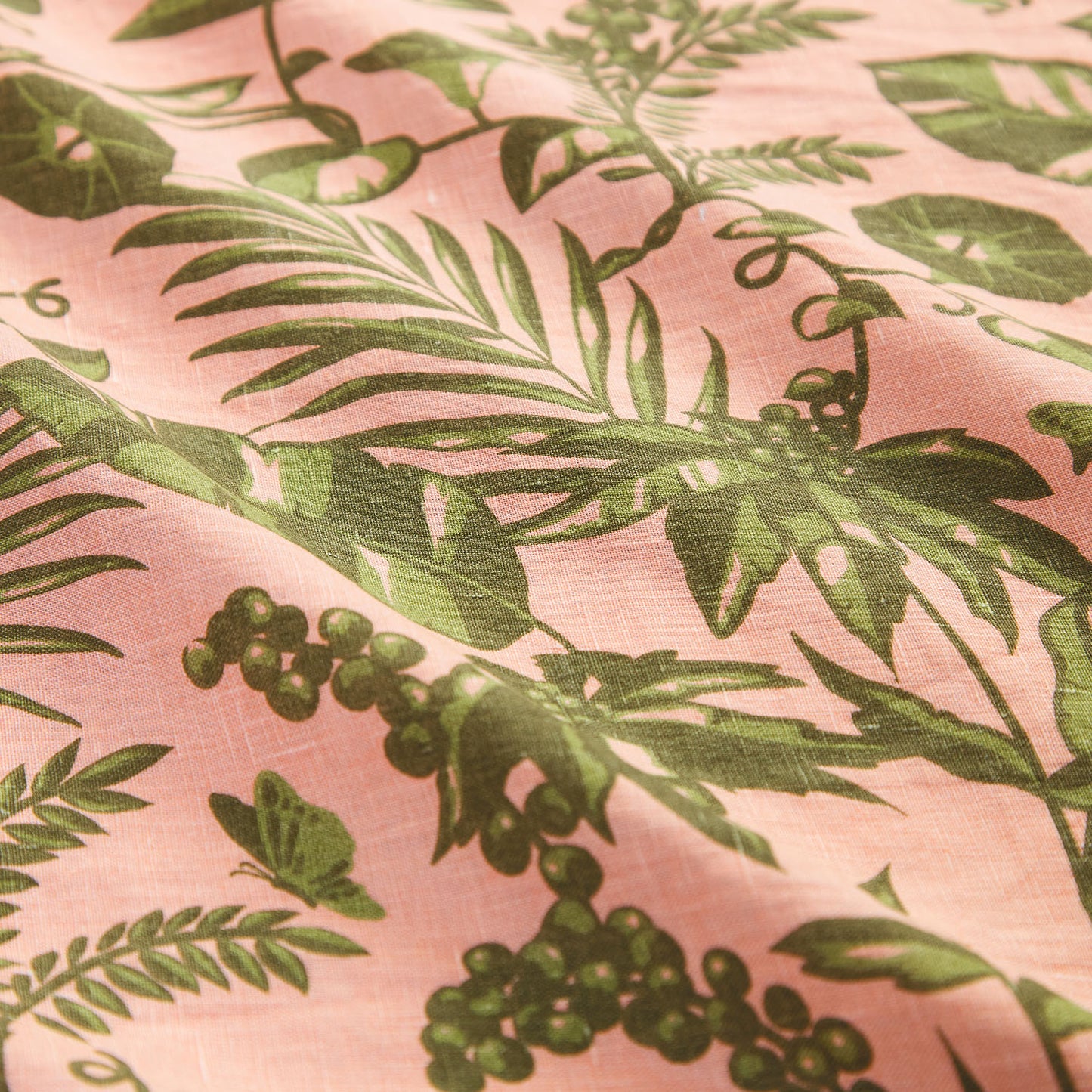 Safia Linen Fitted Sheet Martini