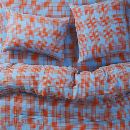 Pello Linen Pillowcase Set of 2 Bluejay