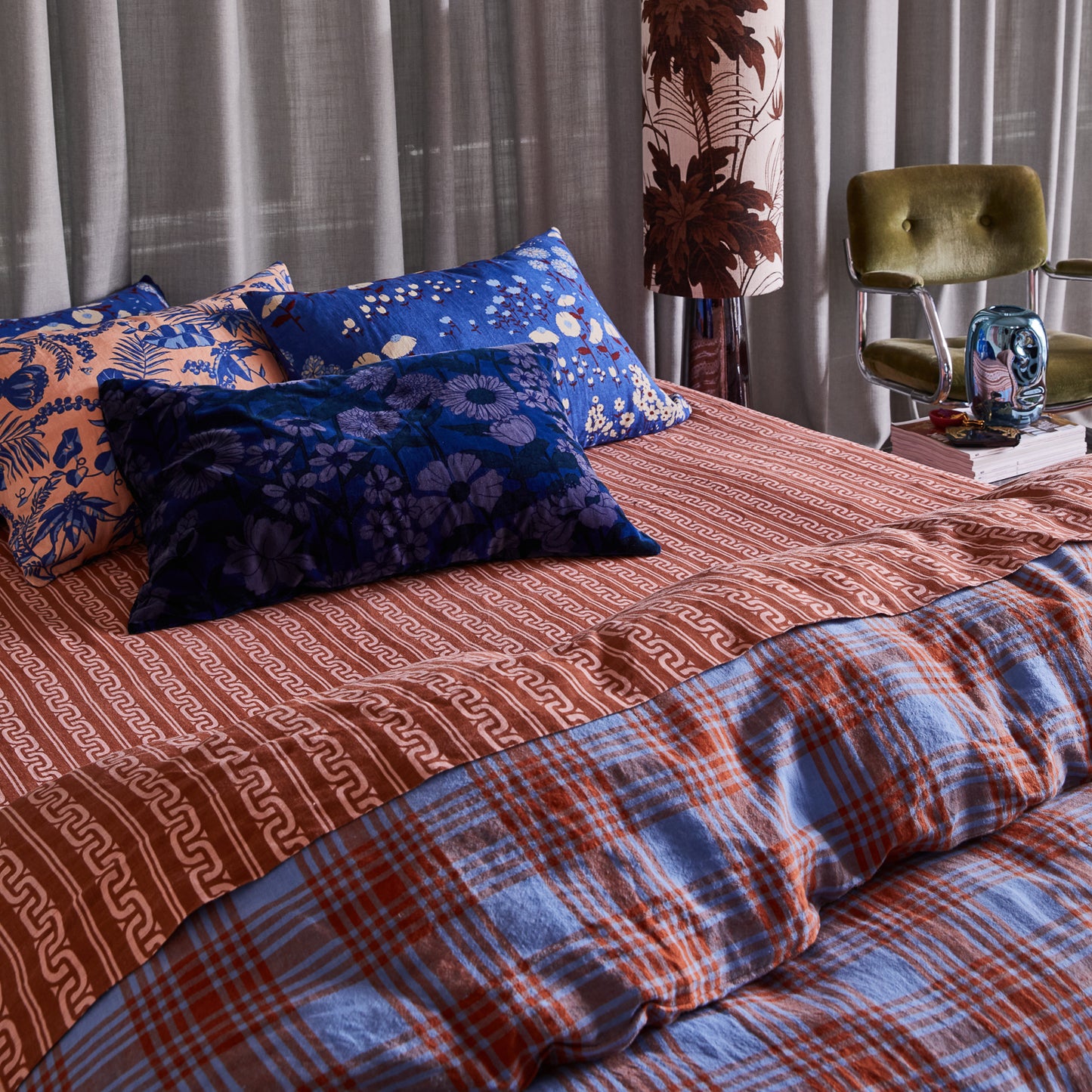 Bernanda Velvet Pillowcase - Lapis