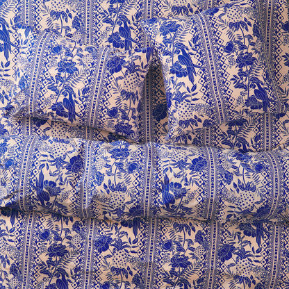Alexa Cotton Pillowcase Set of 2 - Lapis