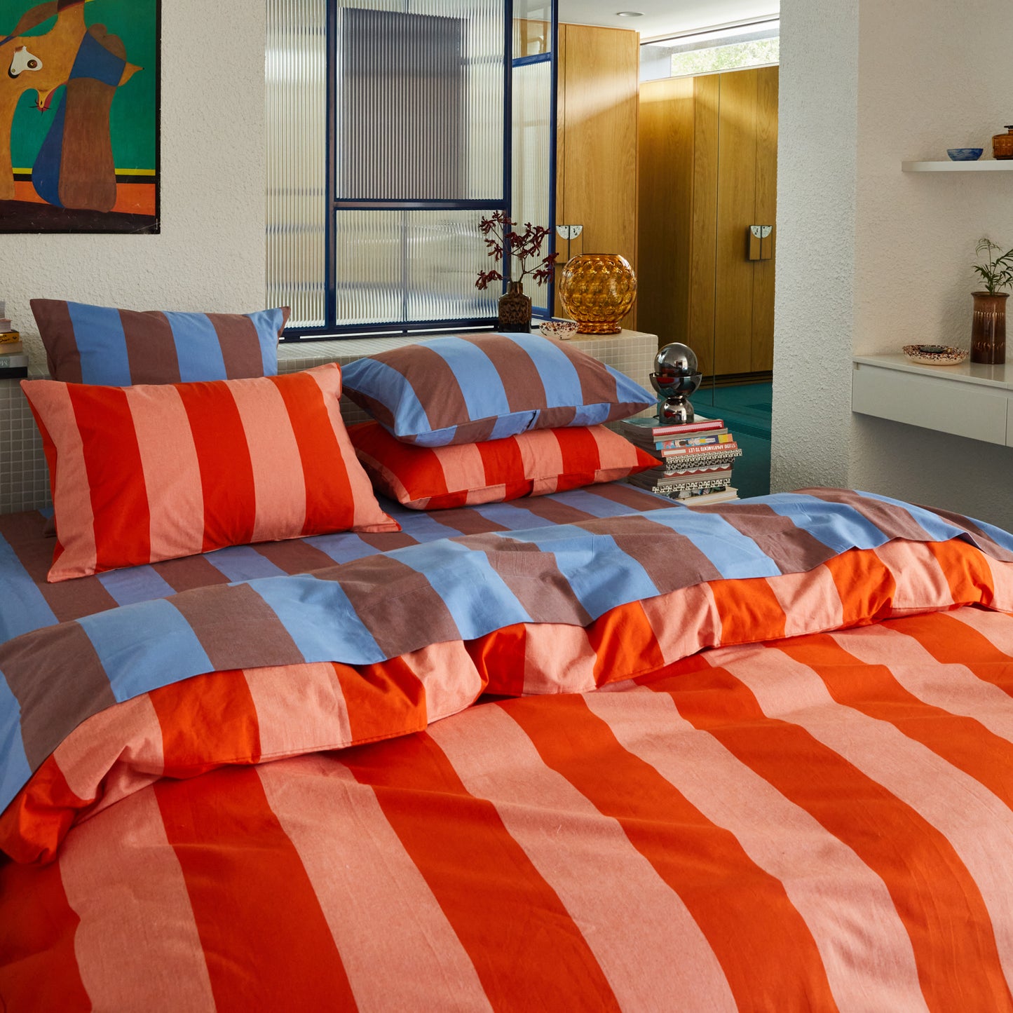 Blanca Cotton Pillowcase Set - Aperol