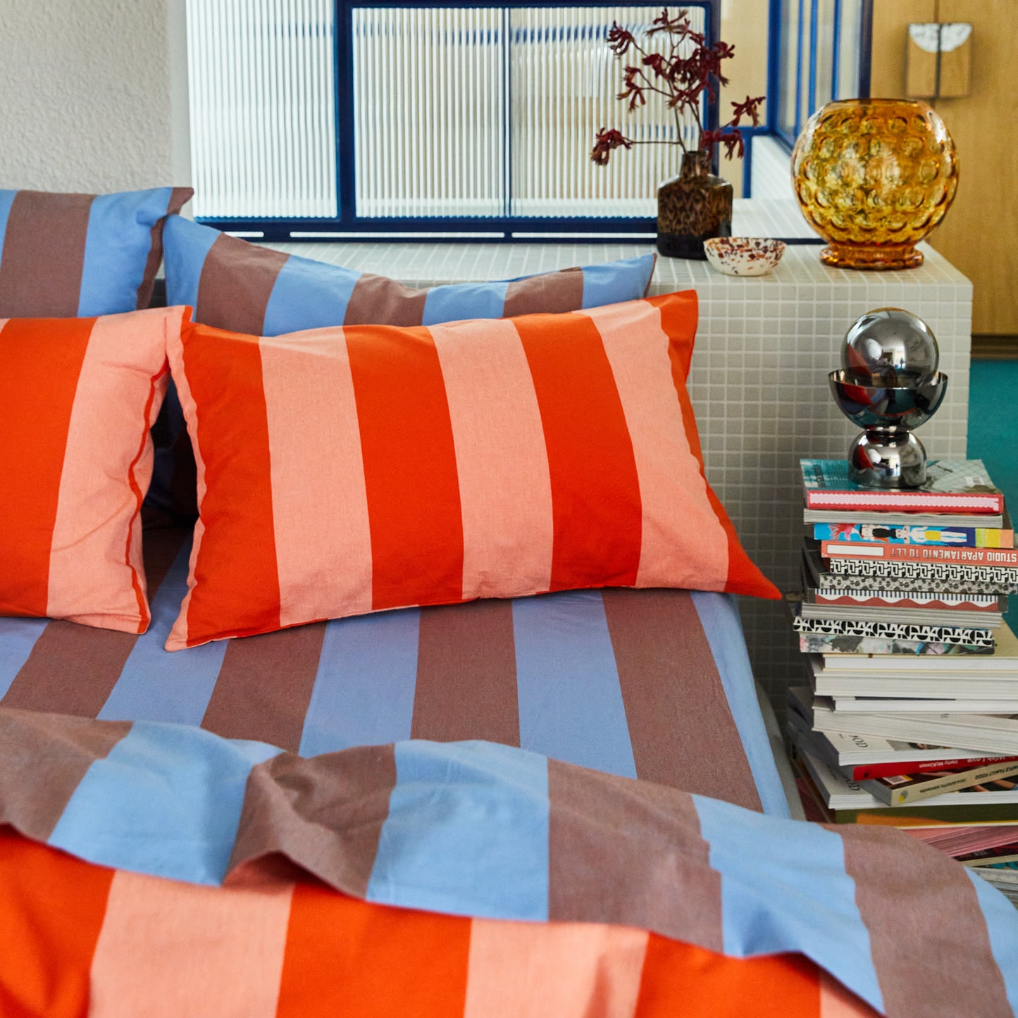 Blanca Cotton Pillowcase Set - Aperol