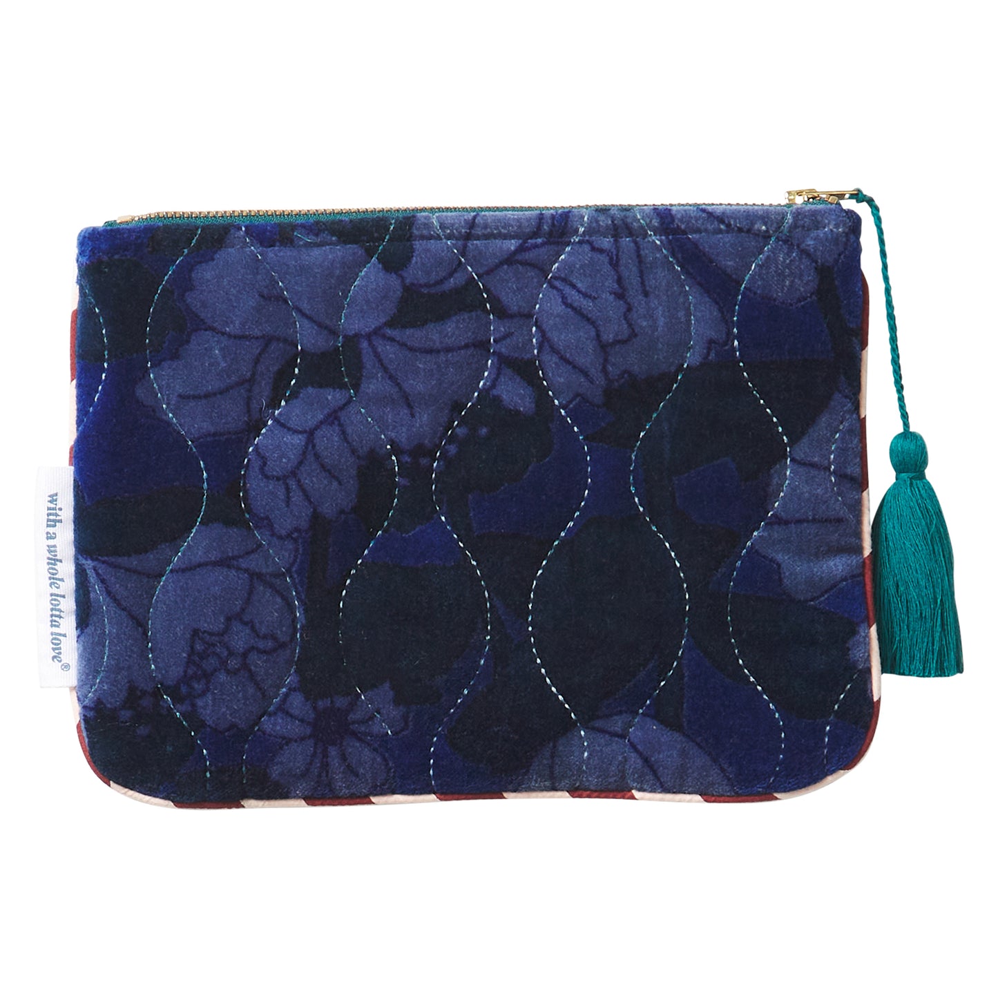 Bernanda Velvet Pouch - Lapis