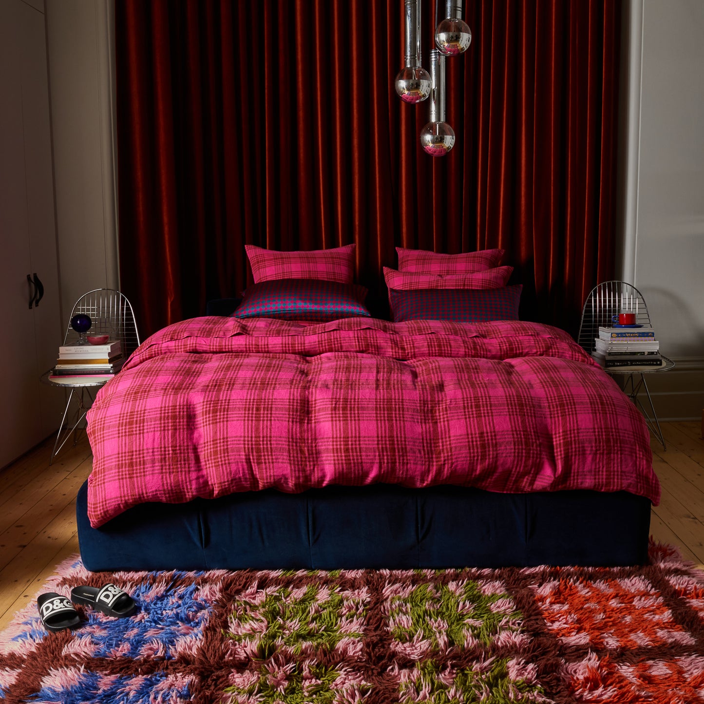 Pello Linen Quilt Cover Bougainvillea