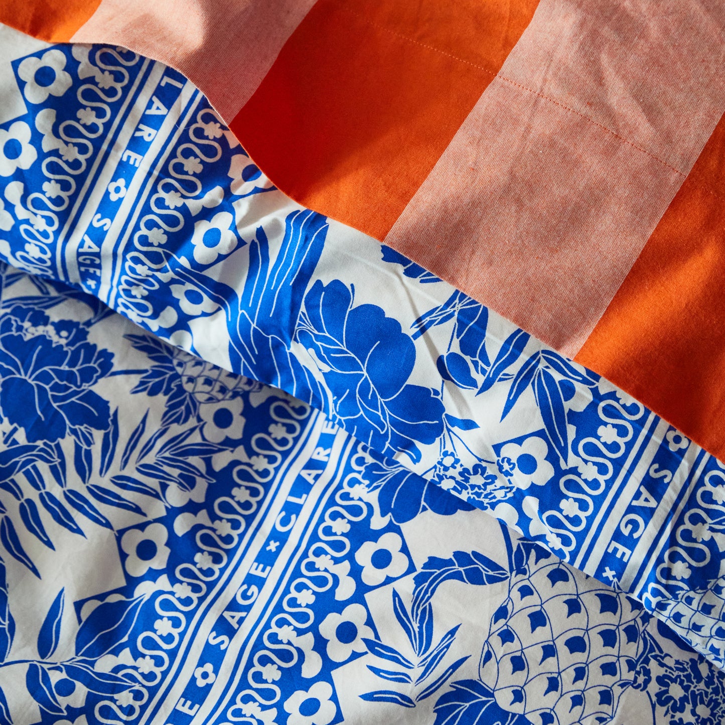 Alexa Cotton Quilt Cover - Lapis