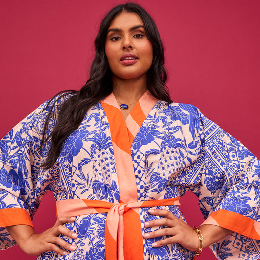 Alexa Cotton Robe Lapis