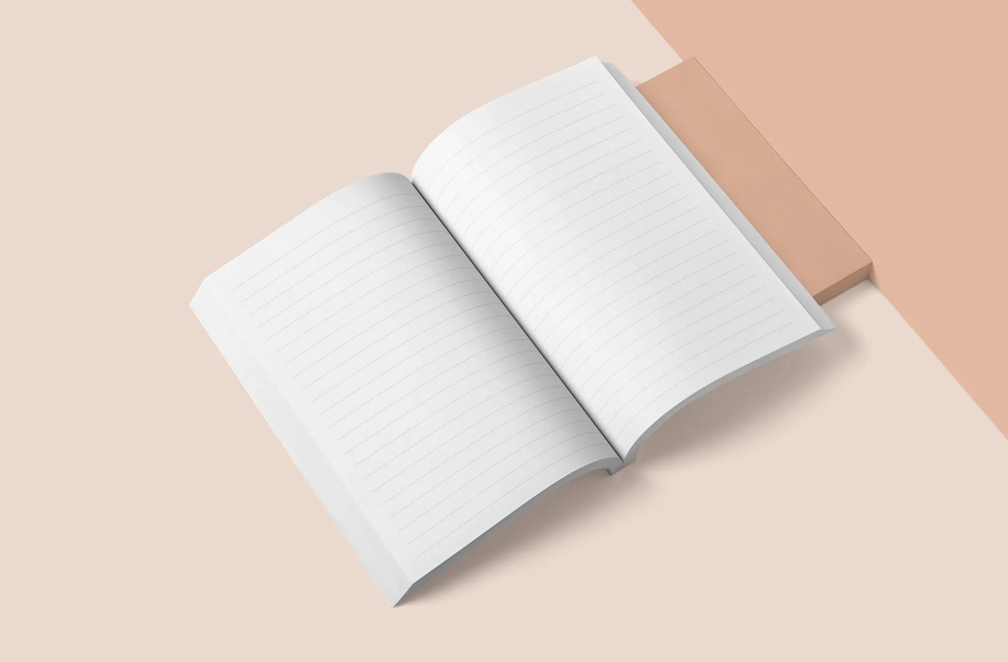 Peach + Lilac Lined B6 Notebook