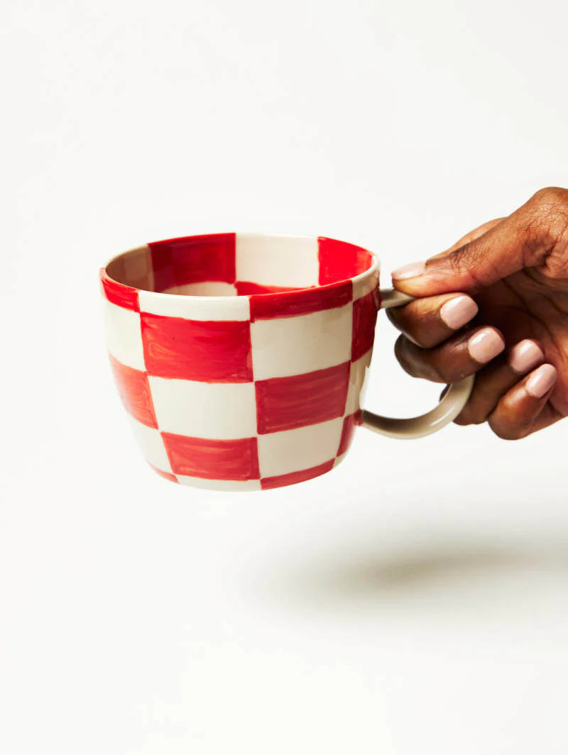 Chino Mug Red Check