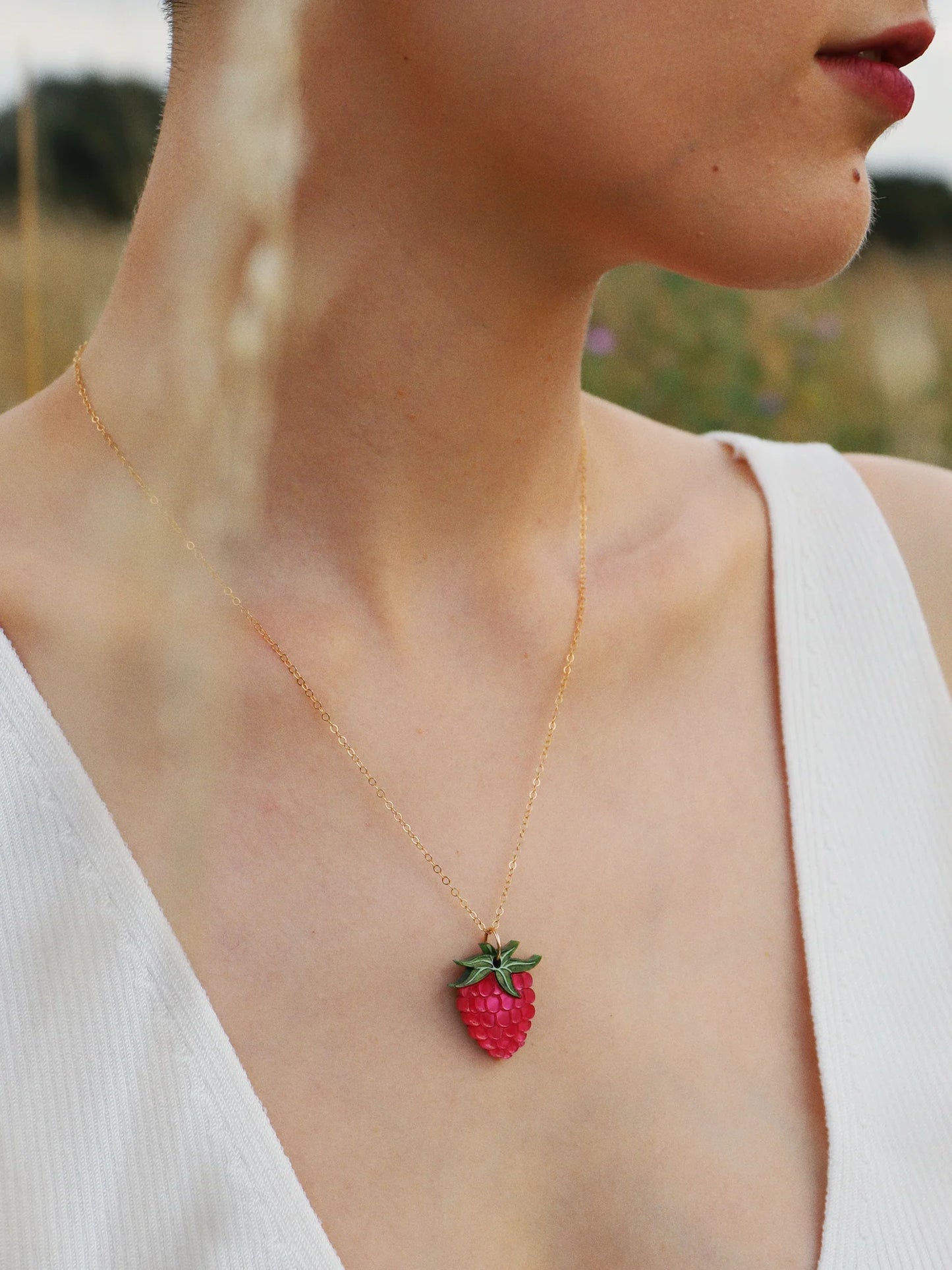 Raspberry Necklace