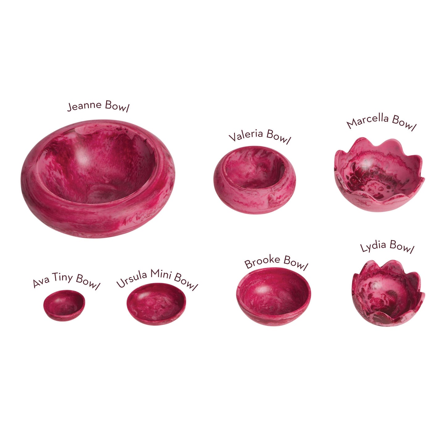 Valeria Bowl ~ Crimson