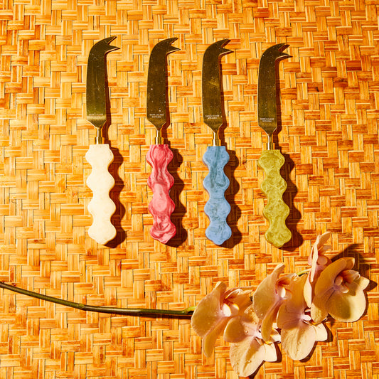 Coco Cheese Knife ~ Pearl
