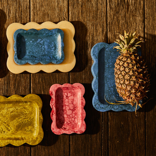 Beau Small Tray ~ Azure