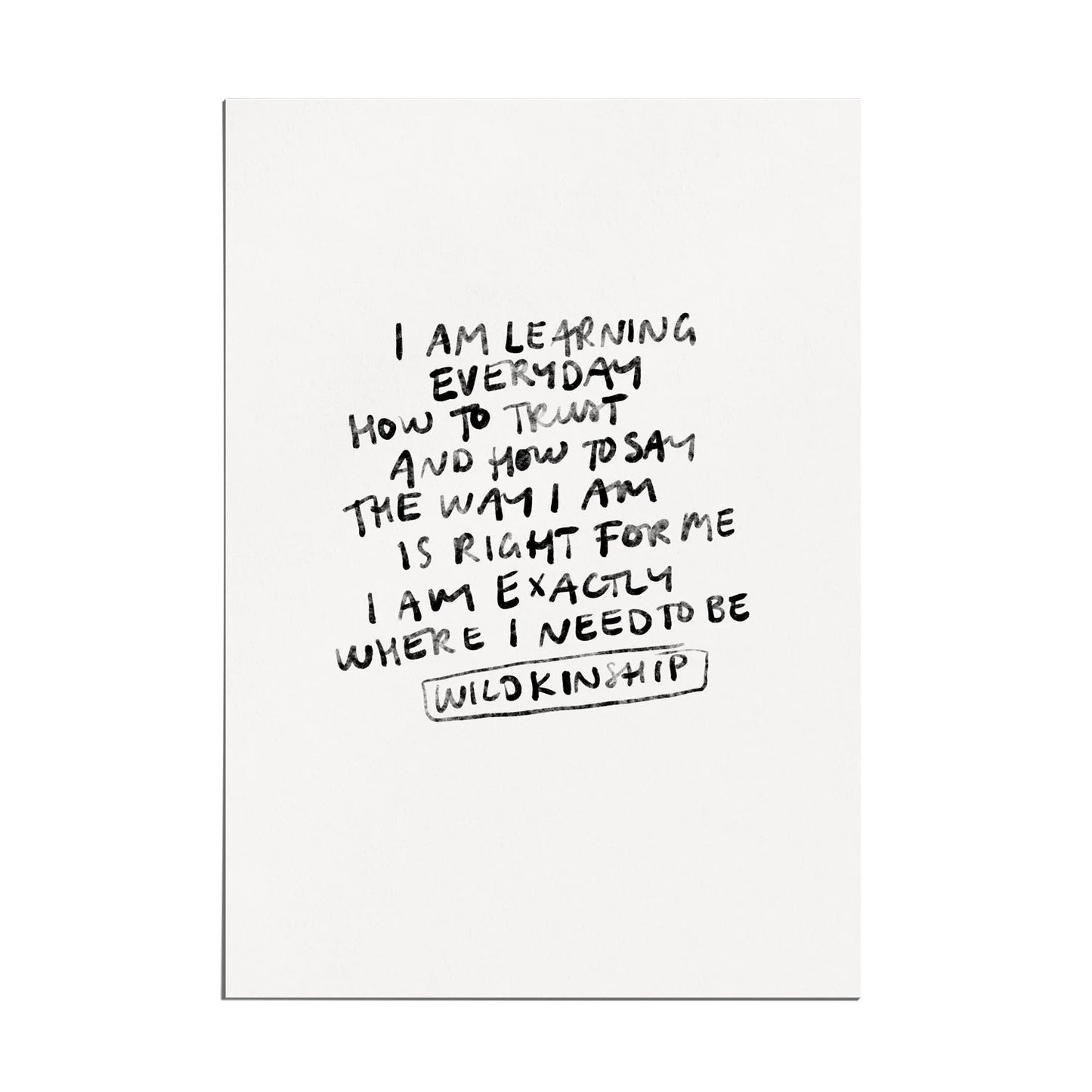Wildkinship A5 Print