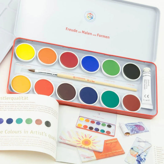 Watercolour Paint Set in Tin 12