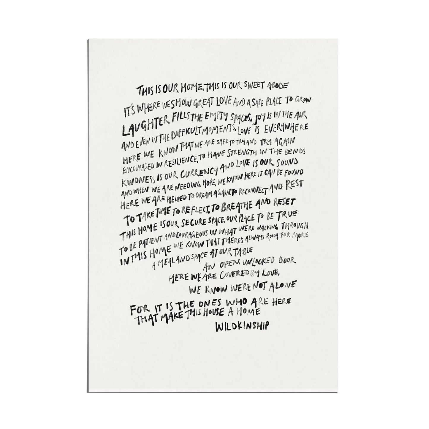 Wildkinship A5 Print