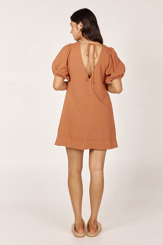 Isadora Mini Dress Hazelnut
