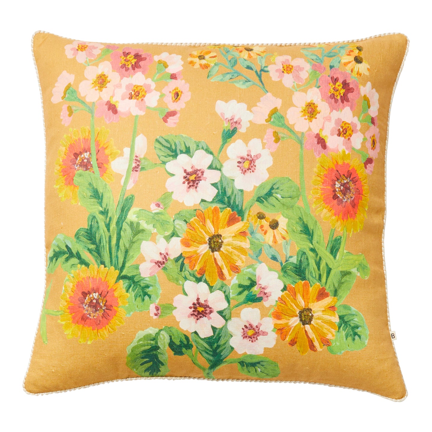 F/Cushion Flower Bed Tan 60