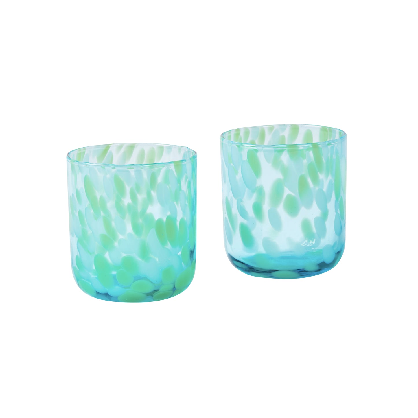 Glass Tumbler Dots Set