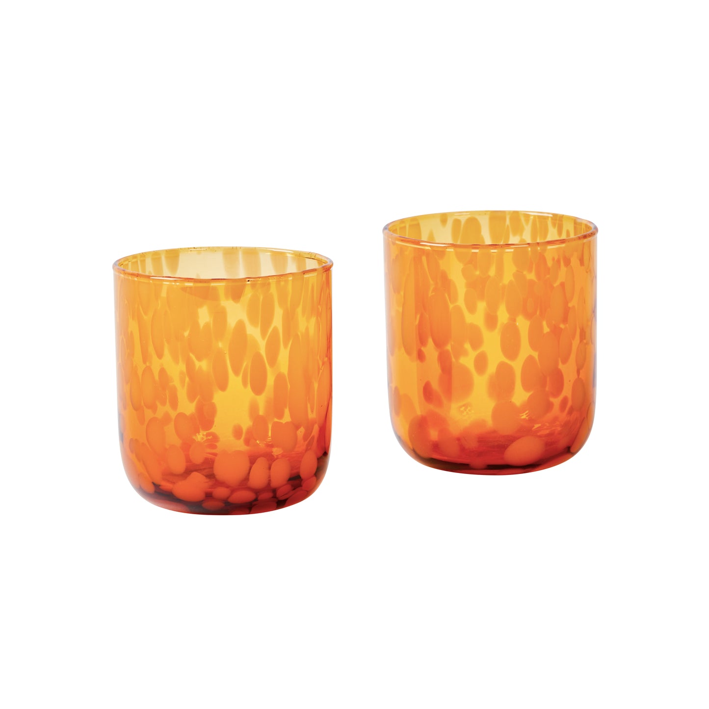 Glass Tumbler Dots Set