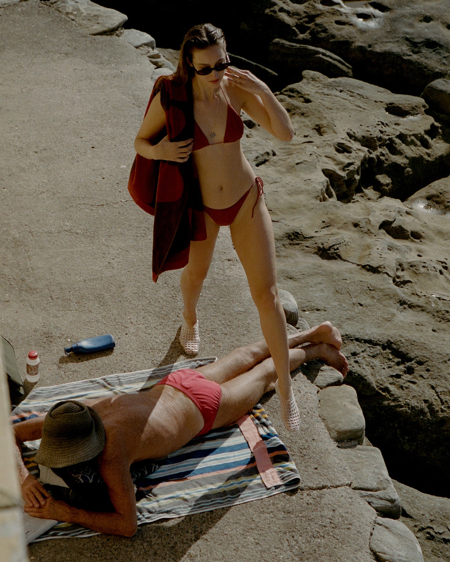 Calvi Towel ~ Red