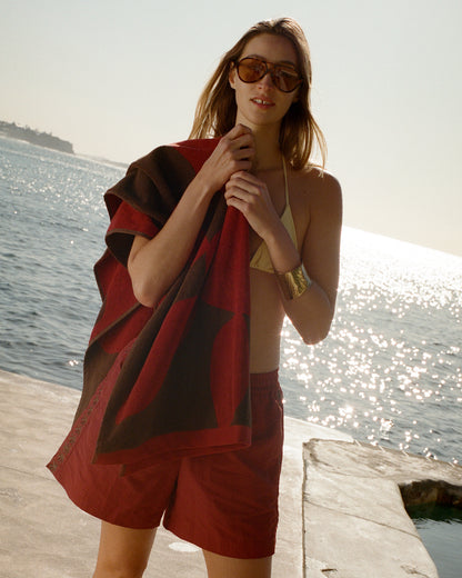 Calvi Towel ~ Red