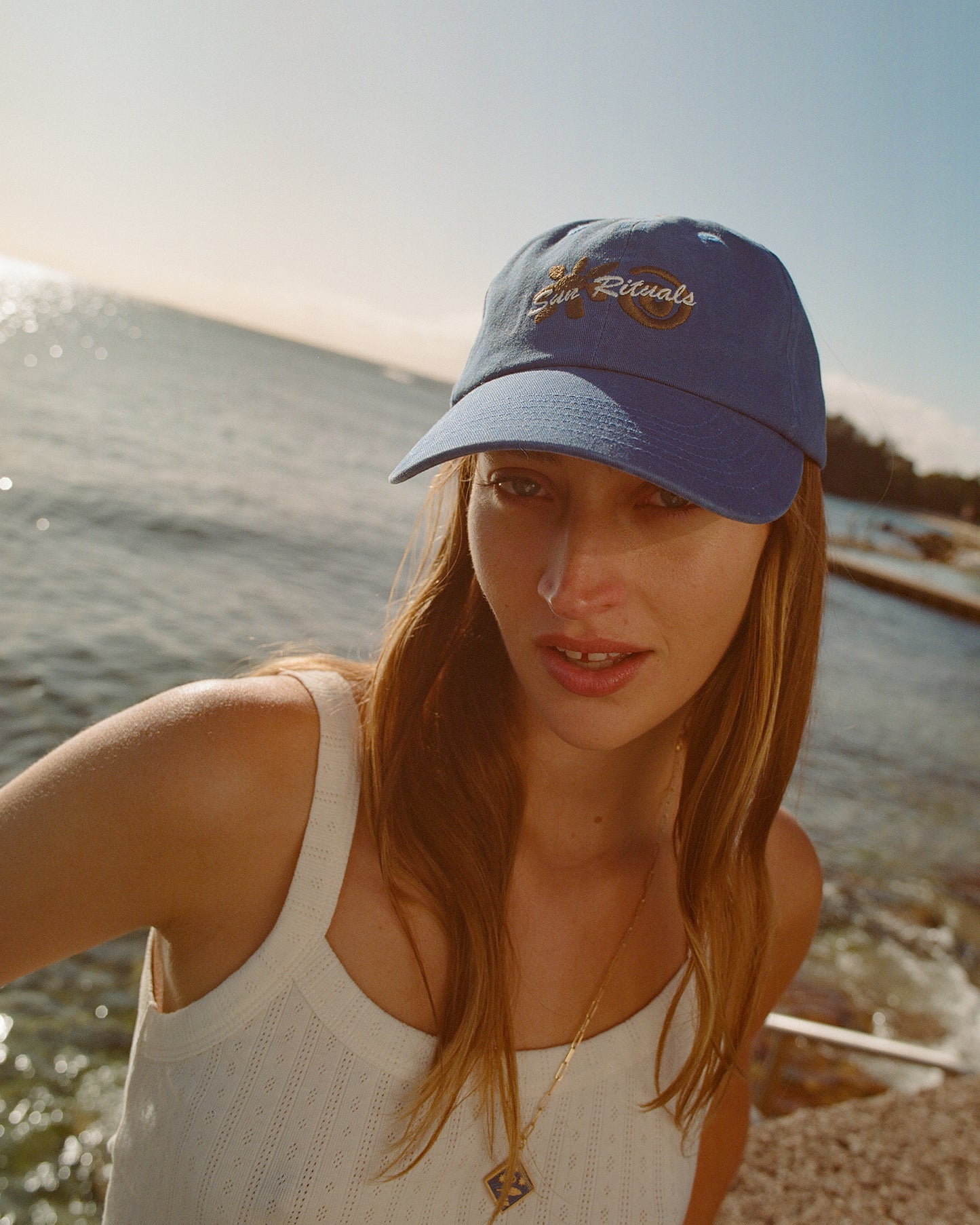 Selina Cap ~ Sea Blue