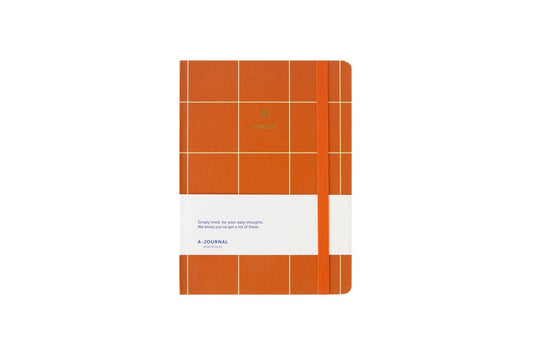 A5 Notebook Terracotta Check