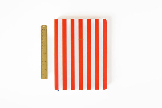 A5 Notebook Stripes Orange