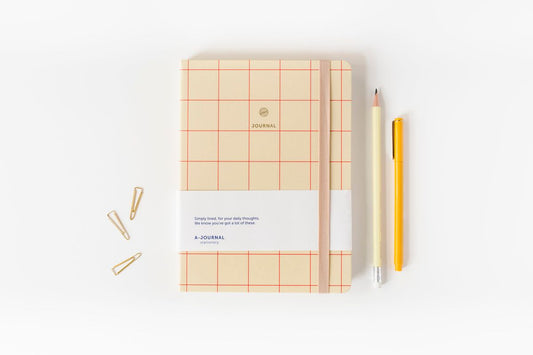 A5 Notebook Checkered Red
