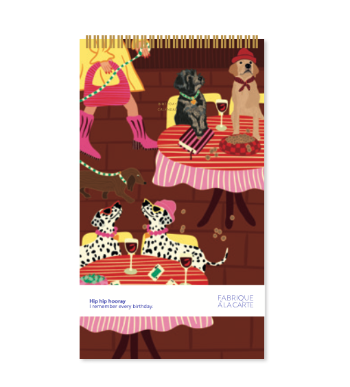 Birthday Calendar ~ Dogs