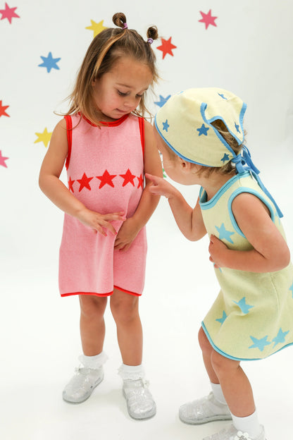 Stars Align Bandana ~ Yellow + Blue