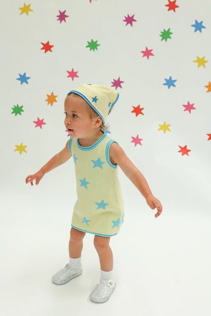 Stars Align Bandana ~ Yellow + Blue