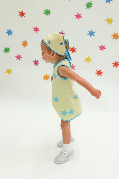 Stars Align Dress ~ Yellow + Blue