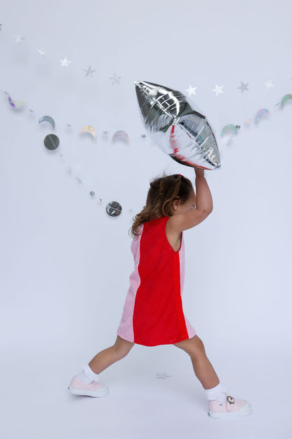 Lunar Dress - Red + Pink