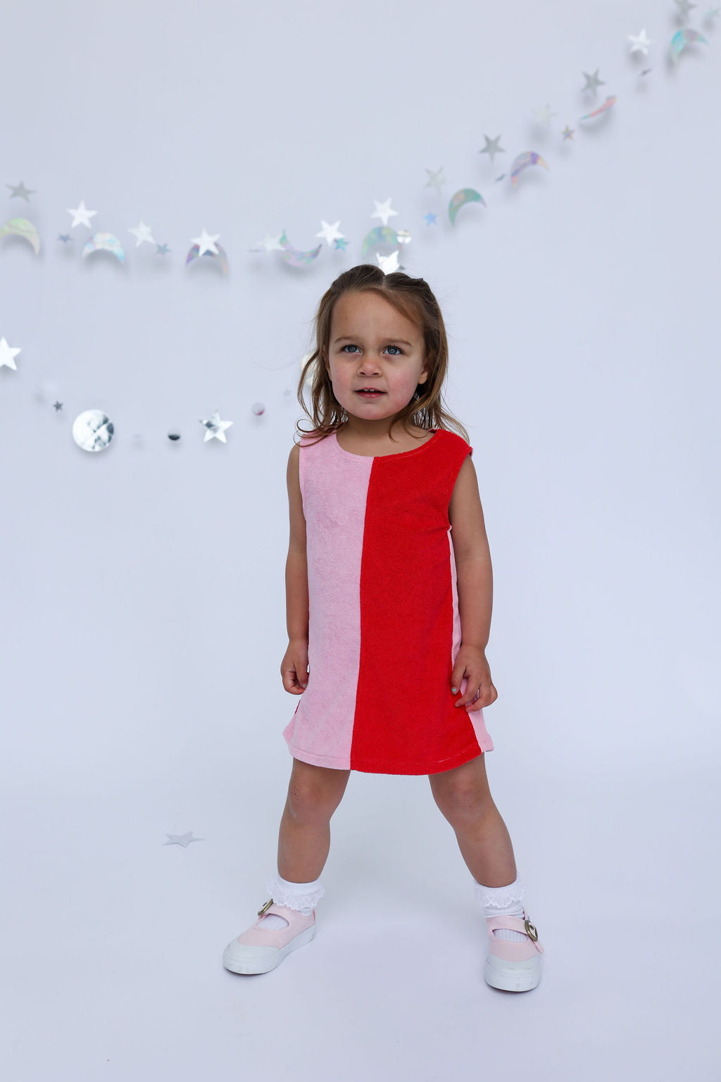 Lunar Dress - Red + Pink