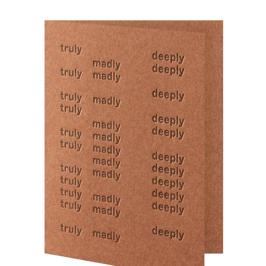Truly, Madly, Deeply Card